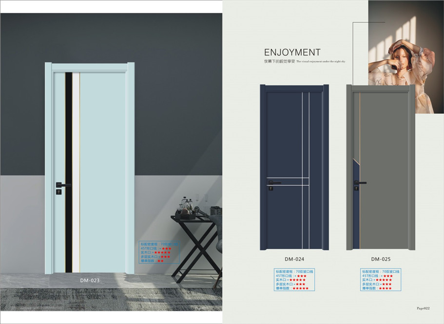 鲁艺无漆木门系列